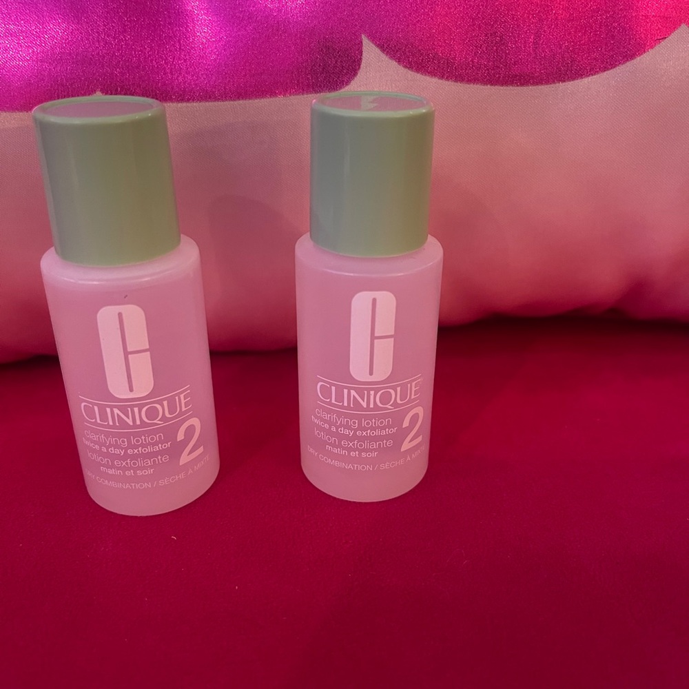 Clinique clarifying lotion day exfoliator travel size 1 fl oz brand new (x2)